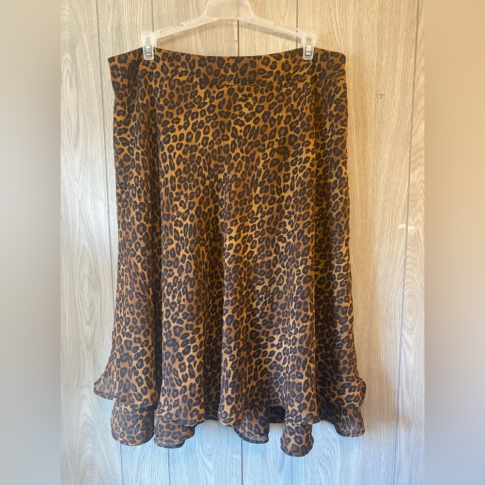 George Me Cheetah Skirt size 12